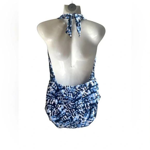 NWT Aerie Convertible Halter Tie Dye One Piece Sz XL - Picture 2 of 3